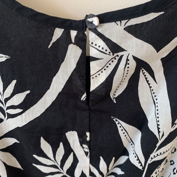 TROPICAL PANTHER TIPPED FIT FLARE DRESS SZ 6 cotton lined pockets midi - Picture 9 of 13